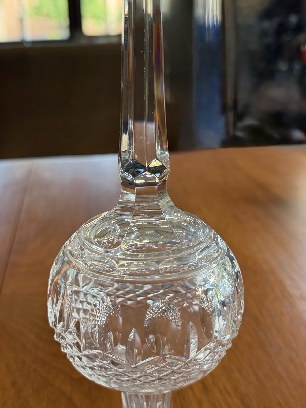 Waterford Crystal Clear Cut-Glass Finial Accent